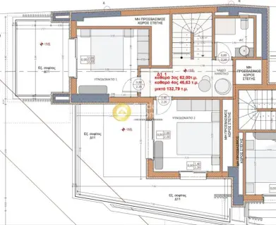 Οροφομεζονέτα 133τ.μ. προς πώληση φωτογραφία 1