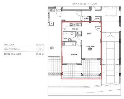 Apartment 58m<sup>2</sup> for sale photo 17