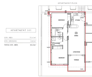 Apartment 76m<sup>2</sup> for sale photo 17