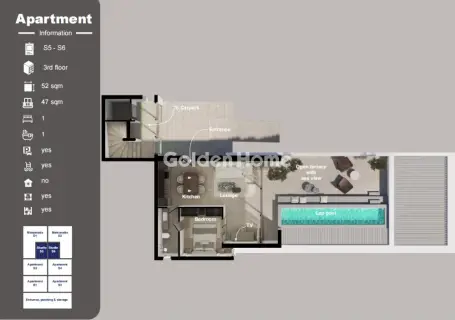 Apartment 52m<sup>2</sup> for sale photo 16