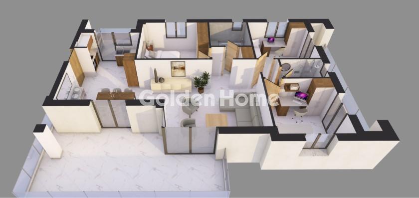 Διαμέρισμα 122τ.μ. προς πώληση φωτογραφία προβολής