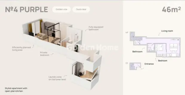 Διαμέρισμα 46τ.μ. προς πώληση φωτογραφία 5