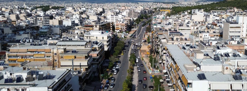 City of Nafplio from above as banner background