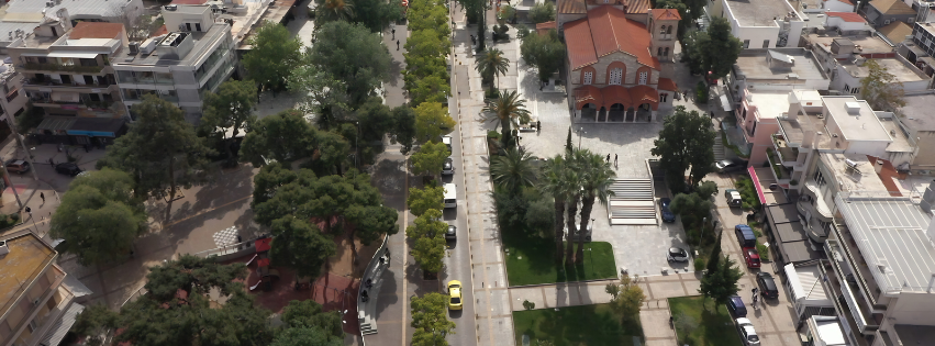 City of Nafplio from above as banner background